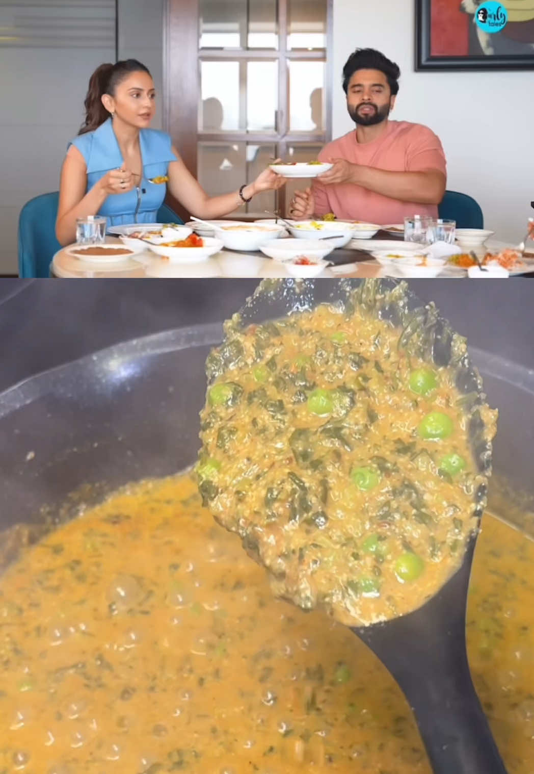 Rakul Preet’s Viral Methi Matar Malai—But HEALTHIER! 💚 #methimatarmalai  #rakulpreetsingh #cookingwithrashee #bollywoodcelebrities #bollywoodcelebs 