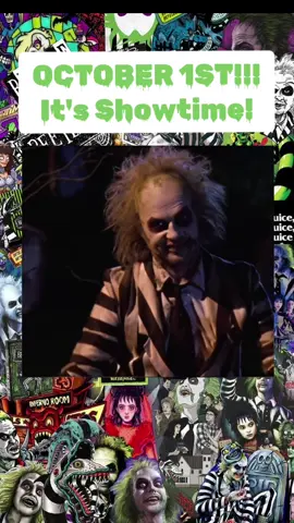 Let's get this October started! It's Showtime! 🖤💀🔥🎃🪦⚰️ #beetlejuice  #halloween  #october  #horror #TimBurton 
