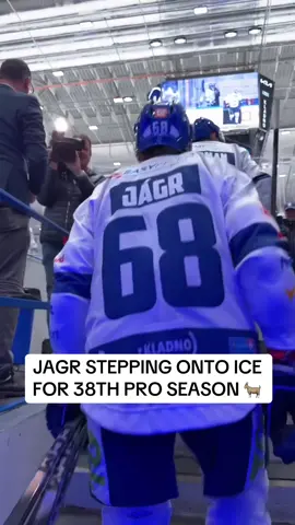 The LEGEND Jaromir Jagr still out here playing at 53 years old in his 38th pro season 🤯 (via rytirikladno/IG) #fyp #NHL #hockey #hockeytiktoks #jagr 