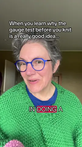 I wish I had learned my lesson! As a slow knitter with ADHD I always want to skip this step. But it often costs me more time and a lot more money and piles of disappointment! #knitgauge #beginnerknitter #beginnerknit #chunkywool #easyknitting 