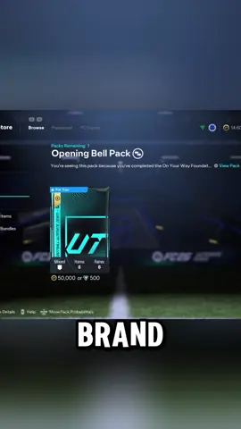 Tonight we have a brand new pack in the packs for you section, it’s costing 50 k or 500 FC points for 3 rare gold players as well as 3 tradable premium gold players packs. So here’s what we managed to get in ours… #31itefc #fc26 #eafc26 #ultimateteam #openingbellpack 