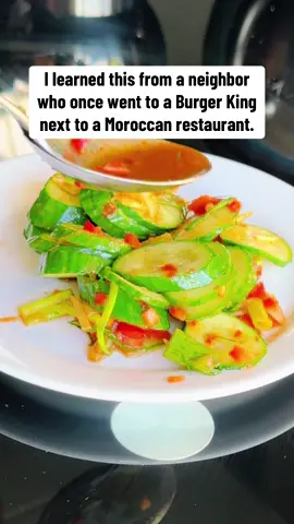 Harissa Dill Cucumber Salad#theotherday #nonoyourewelcome #forkthatshitake #Recipe #tiktokfood 