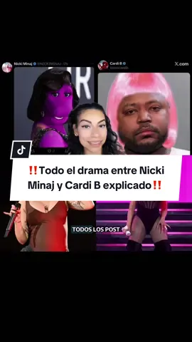 Replying to @Ale ‼️Todo el drama entre Nicki Minaj y Cardi B explicado‼️ #nickiminaj #cardib #drama #polemica #controversy 