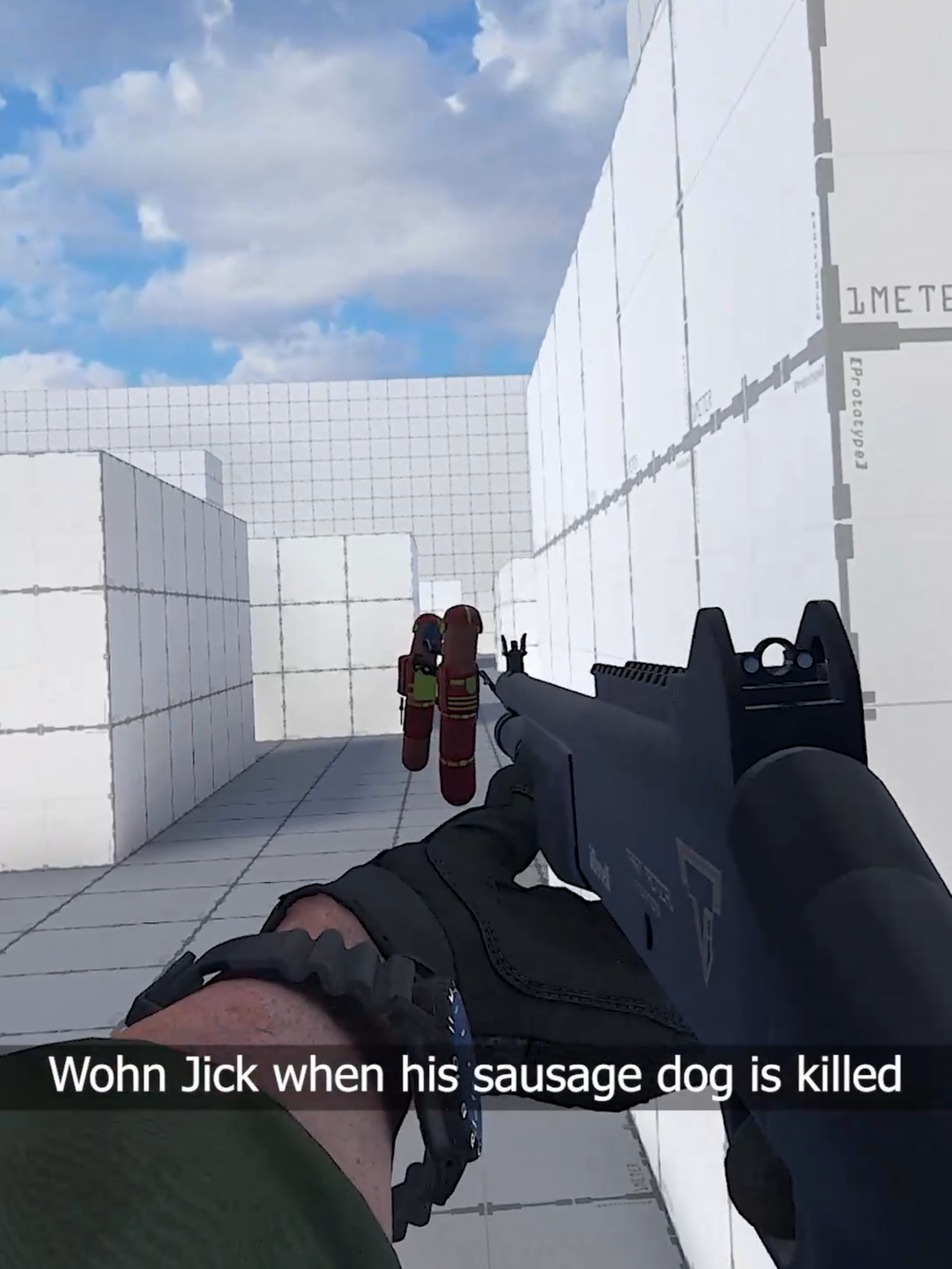 Wohn Jick when his sausage dog is killed pt.1 #h3vr #vr #johnwick #animalsasleaders #tti