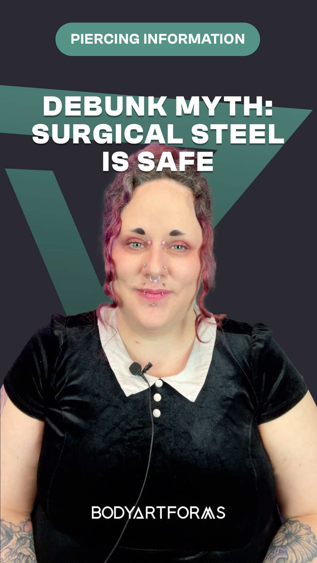 Surgical steel isn’t what you might think. We’ll go over what this term really means. #bodyartforms #piercing #piercingjewelry #surgicalsteel #piercingtok Surgical steel jewelry  What is surgical steel Is surgical steel nickel free Surgical steel for piercings