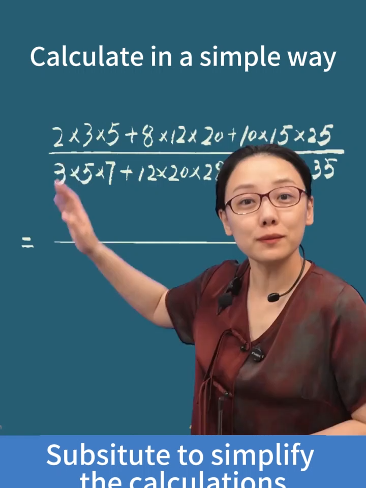 Subsitute to simplify the calculations #education #thinking #maths #math #mathematics #calculation #equation