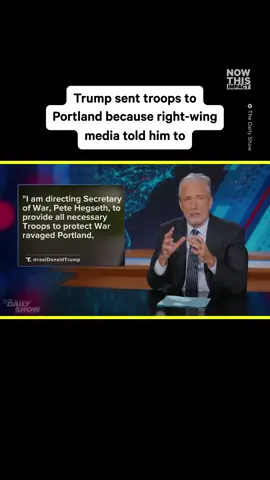 Trump got confused and sent troops to Portland.
