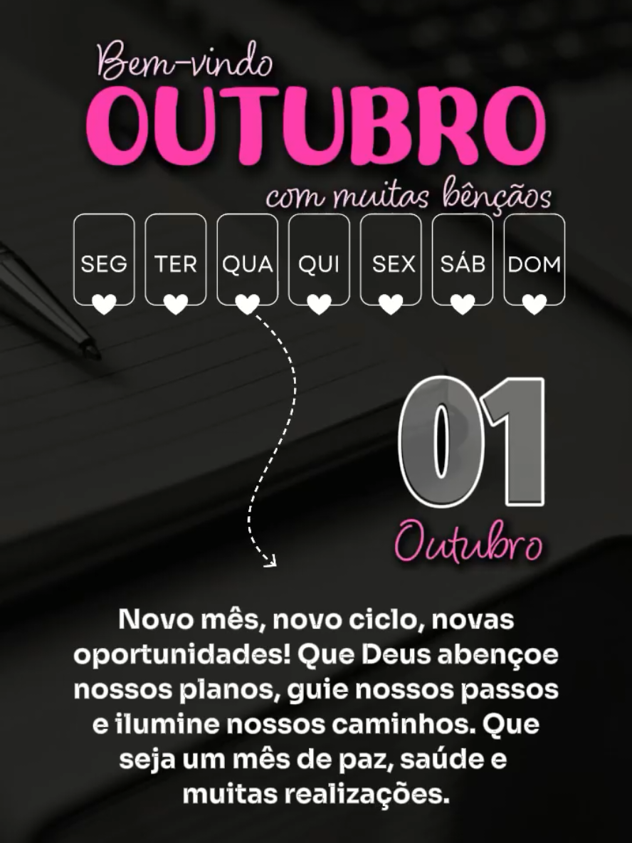 Seja bem-vindo Outubro! Vá no #CapCut e use sua foto! #bomdia   #motivacao #mensagens  #quartafeira 