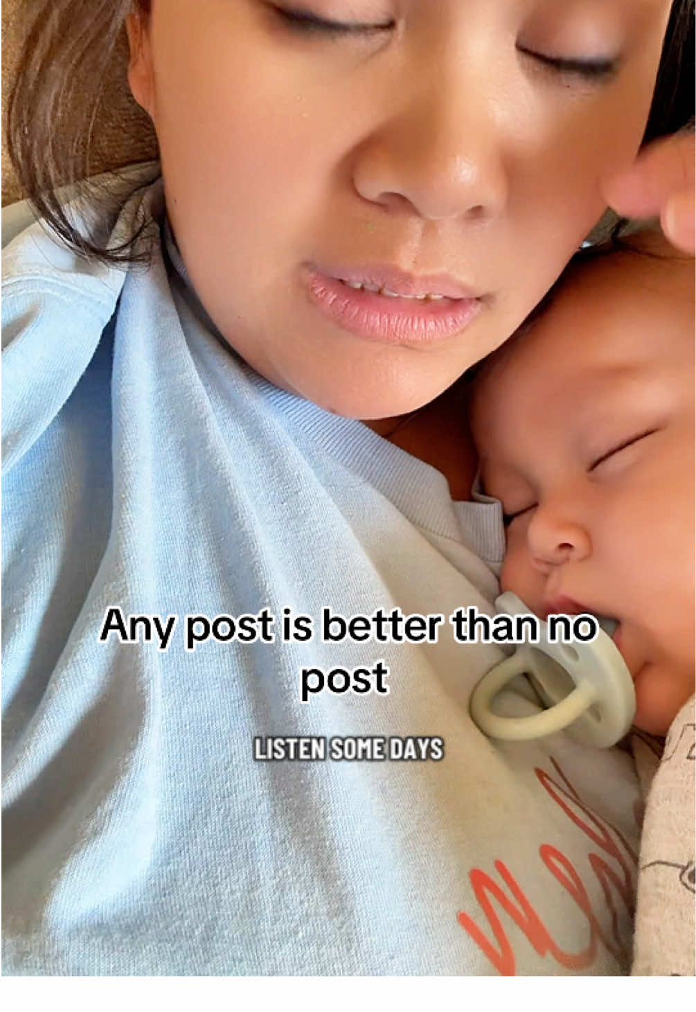 Any post is better than no post. Some days are like that. You’re doing good! #MomsofTikTok #smallcreator #smallcreatorsupport #consistency 