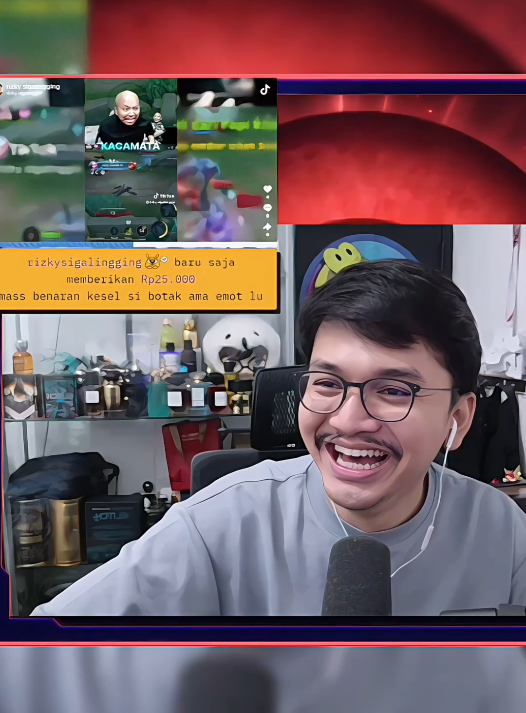reaksi mas ade pascol marah gara gara emotnya 😆#mlbbcreatorbase #set1awanade #ketuanagahitam #mlbb 