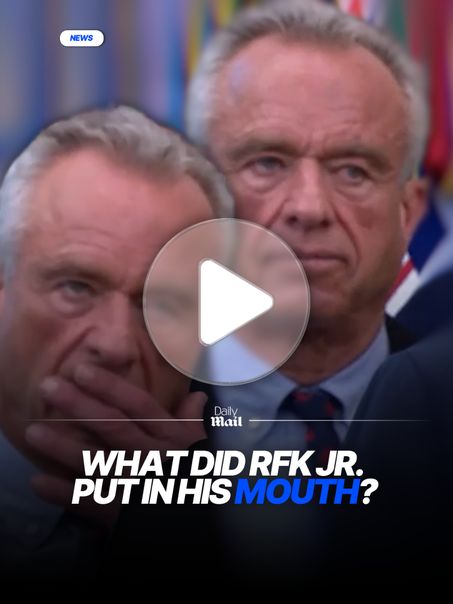 What do you think RFK Jr. put in his mouth? #rfkjr #TRUMP #popit 