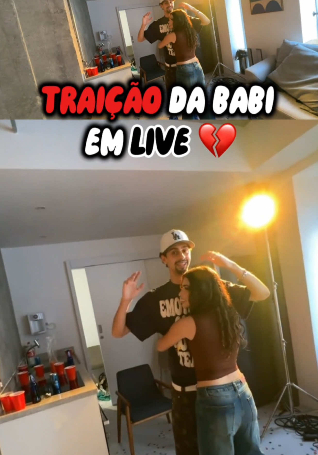 ACABOU TUDO 🤡 #babi #nathanpereira #live 