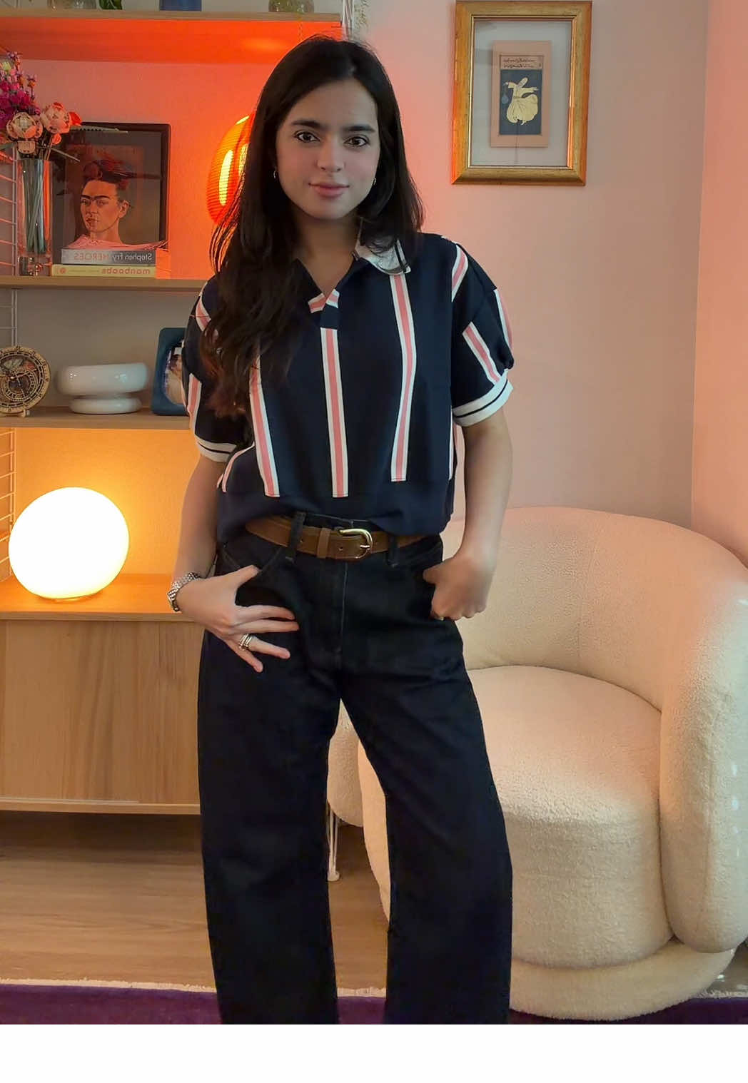 ootd 🤭  top @Anthropologie  Belt @Mango  Jeans @UNIQLO USA x JW anderson #OOTD #fashion #anthropologiefinds #mango #uniqlo 