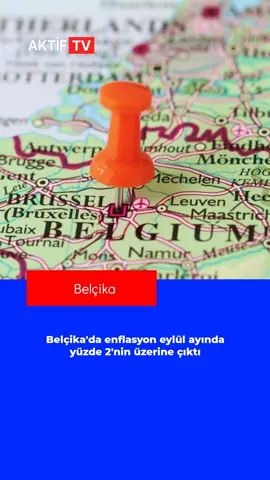 Belçika'da enflasyon eylül ayında yüzde 2'nin üzerine çıktı