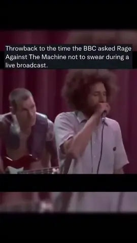 When Rage Against the Machine performed live on BBC Radio 5 in December 2009 (promoting the campaign to get Killing in the Name to Christmas #1 in the UK), the band was asked beforehand not to swear during the song. Zack de la Rocha agreed—but once they hit the climactic breakdown, he ignored the request and shouted the uncensored “f you, I won’t do what you tell me!***” over and over. The BBC panicked, cut the broadcast short, and faded them out mid-performance. It instantly became one of the most infamous live moments on British radio… I wish I was there dude… #rageagainstthemachine #bbc #music 