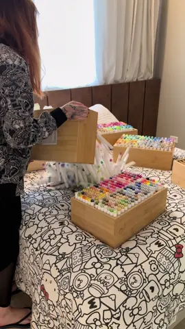 No final nem gostei tanto assim! 😭🤣  #organizacao #marcado #markers #ohuhumarkers #coloring 
