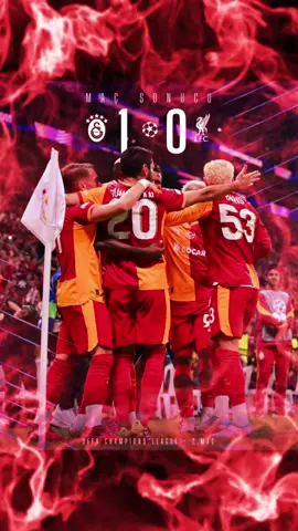 Şampiyonların karşılaşmasında ZAFER BİZİM 💪 Maç sonucu: Galatasaray 1-0 Liverpool 💪 #Galatasaray #Liverpool #LFC #sampiyonlarligi 