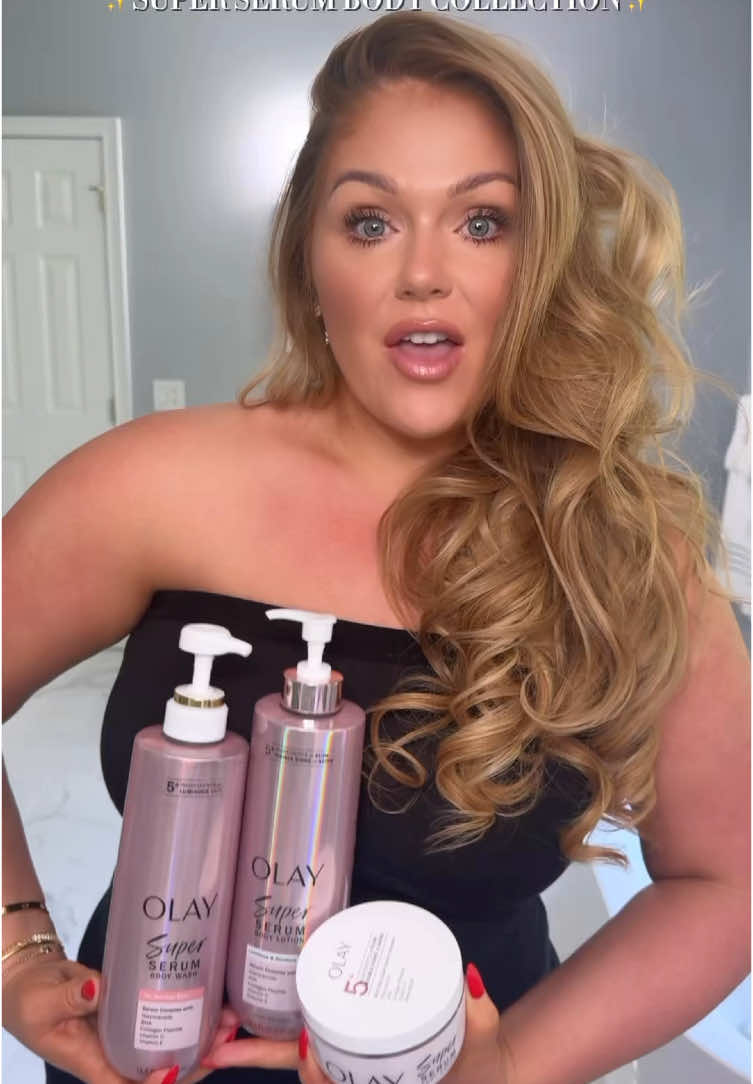 #OlayPartner I am obsessed with Olay and their Super Serum Body Collection #olaybodywash #glowingskin #bodylotion - @Kelly Strack 