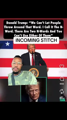 Donald Trumps Says There Are Two N Words And We Shouldn’t Use Neither of Them! #donaldtrump #trump #news #foryoupage #fypシ 