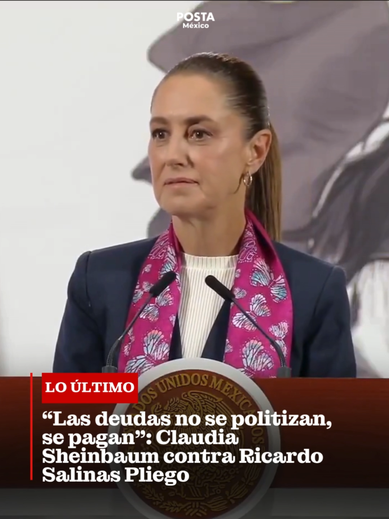 🔴Sheinbaum responde a Salinas Pliego La presidenta Claudia Sheinbaum reaccionó a las declaraciones de Ricardo Salinas Pliego, dueño de @grupo.salinas , quien aseguró en @foxnews que México vive “una crisis de violencia sin precedentes”. 💬 La mandataria señaló que el empresario busca desviar la atención de su deuda fiscal millonaria y “jugar al papel de la víctima” en #EstadosUnidos #ClaudiaSheinbaum #RicardoSalinasPliego #México #GrupoSalinas