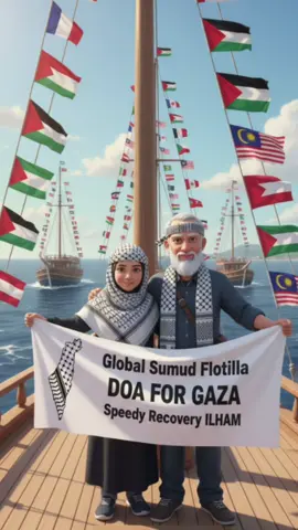 Global Sumud Flotilla  🤲Doa for GAZA  Speedy recovery ILHAM #Globalsumudflotilla #freepalastine #freegaza🇵🇸 #fyp #sumudnusantra 