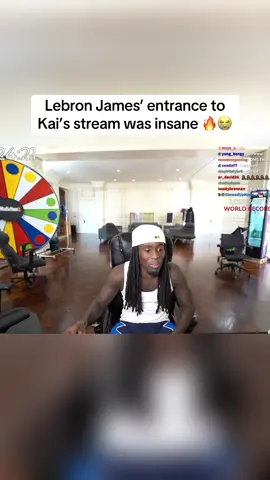 Lebron James’ entrance to Kai’s stream was insane 🔥😭 #kaicenat #lebron #NBA #fyp 