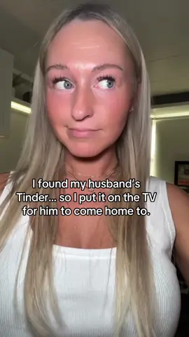 Welcome home, babe. Your face is already on the big screen.#messy #tinder #cheater #cheating #fyp 