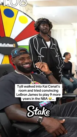 Tylil walked into Kai Cenat’s room and tried convincing LeBron James to play 9 more years in the NBA 😭… #tylil #lebronjames #kaicenat 