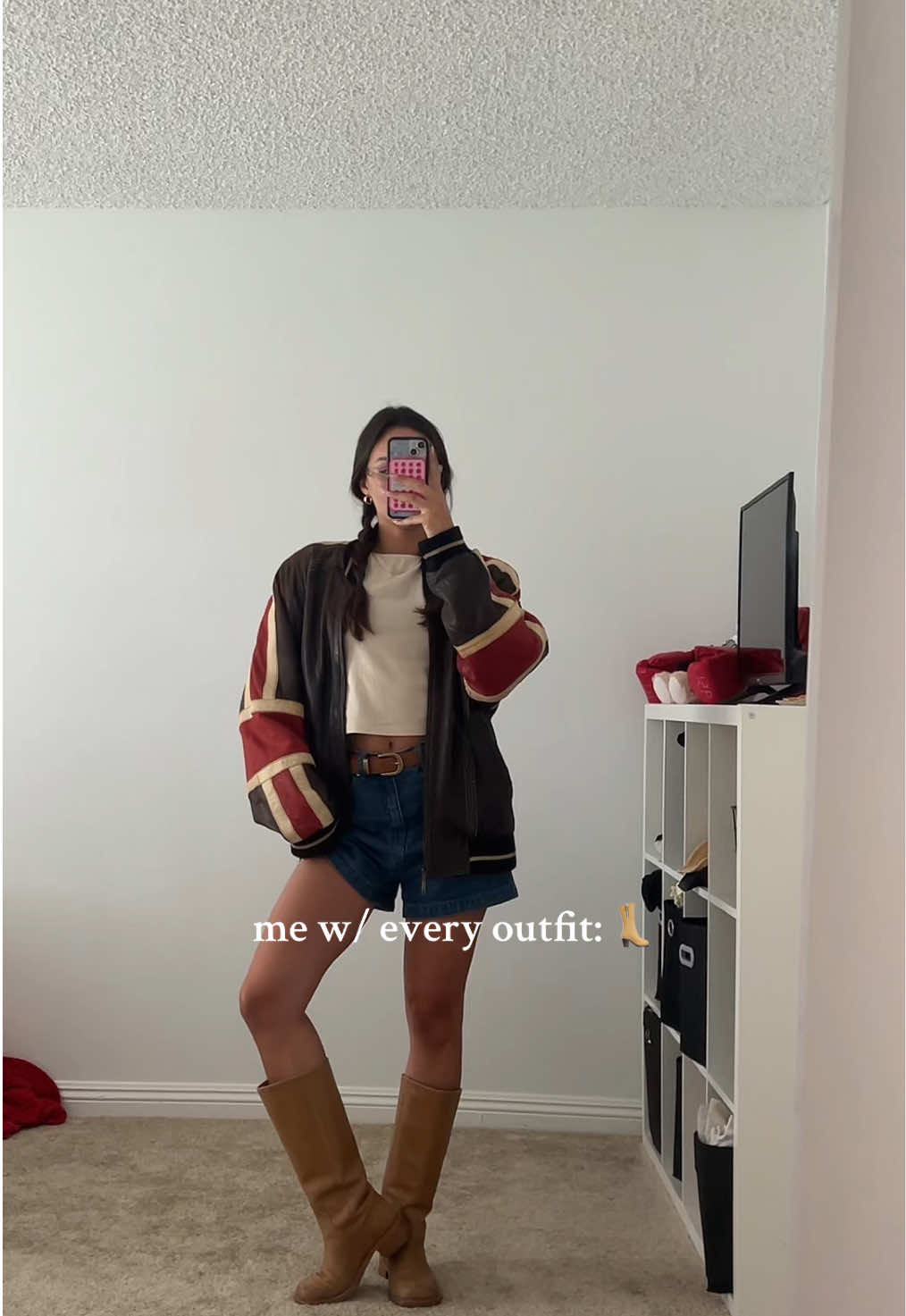 shorts w/ boots lover for life #OOTD #fallfashion #vintage #outfitinspo 