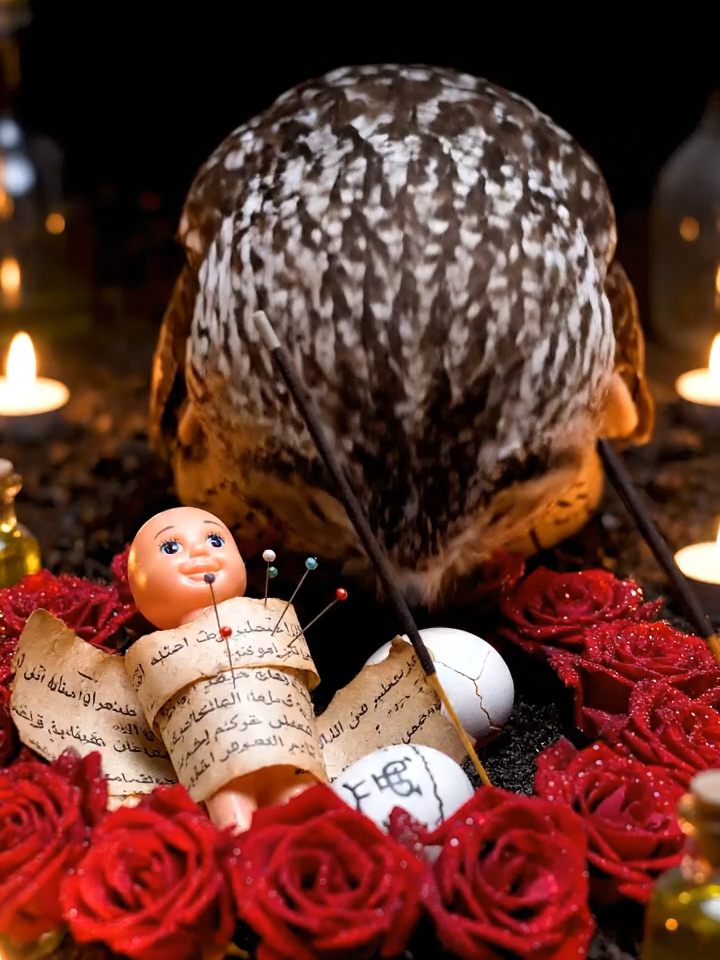 Dark Signs in the Night | Haunting Reel #HorrorTok #DarkCinematic #OwlHorror #VoodooDoll #ScaryReels