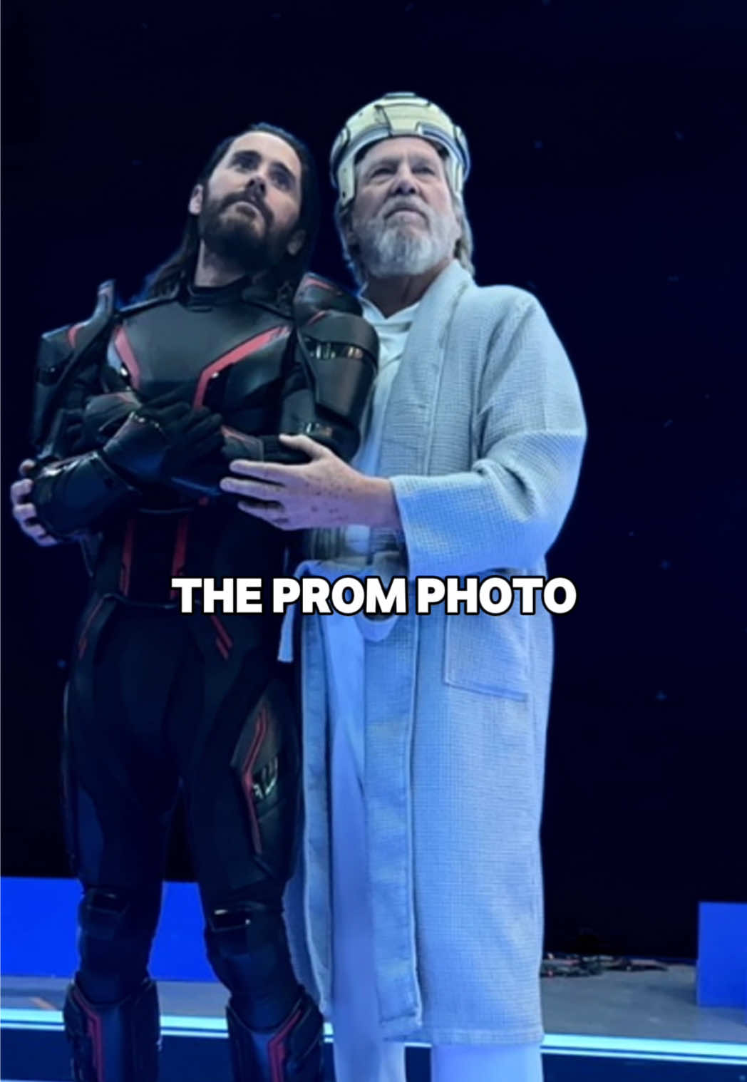 A conversation with my costar Jeff Bridges & a few BTS pics from filming Tron:Ares.🔥🥏🎬 #actor #jeffbridges #tron #filmtok #movie 