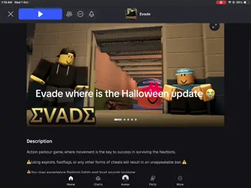 @ΣVADΣ  where is the updateeee #evadehalloween #evade #fyppppppppppppppppppppppp 