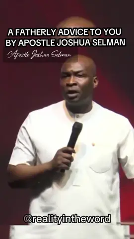 A FATHERLY ADVICE TO YOU   BY APOSTLE JOSHUA SELMAN  #motivation #apostlejoshuaselman #church #koinoniaglobal #advice 