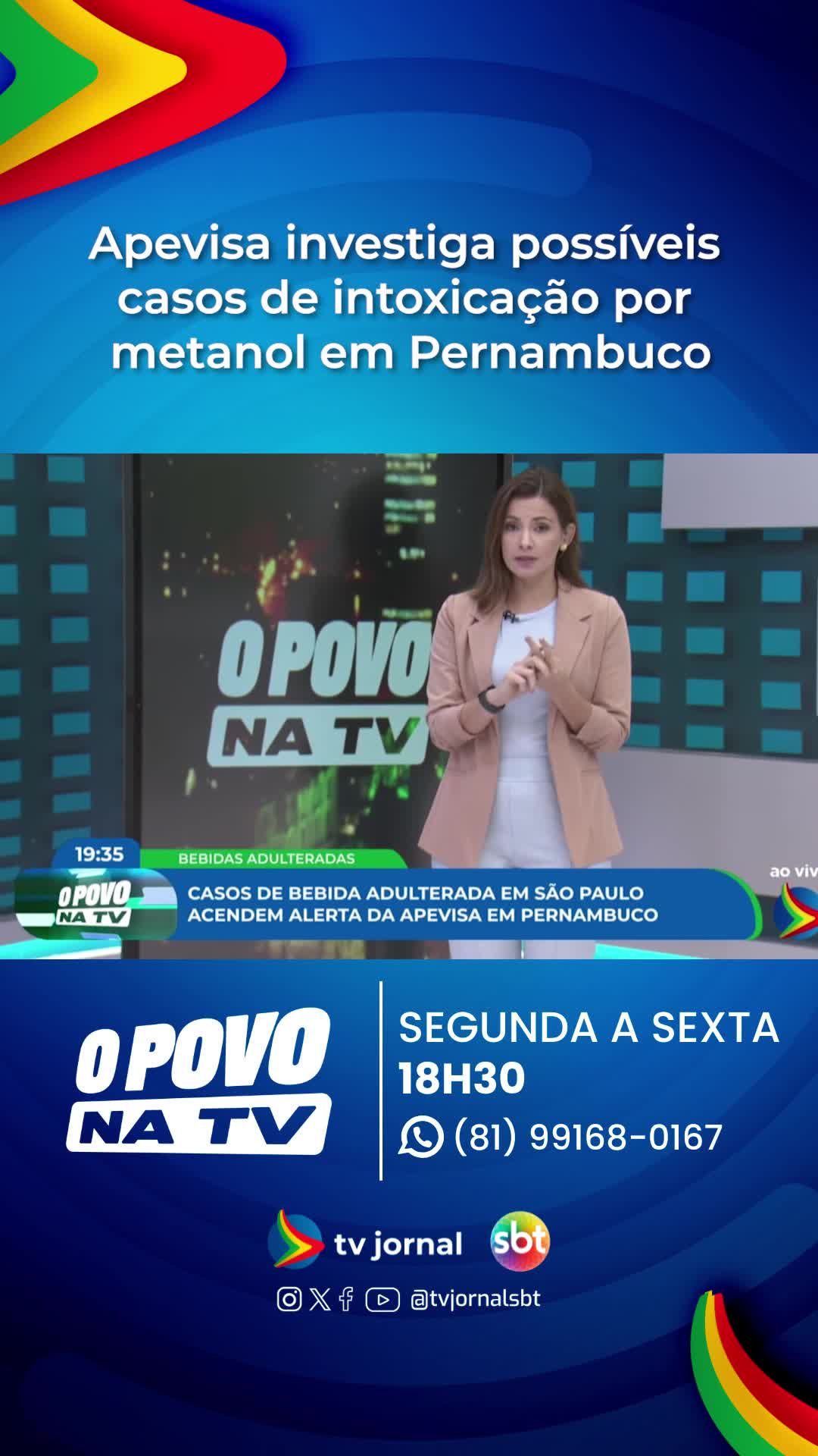 A Agência Pernambucana de Vigilância Sanitária (Apevisa) anunciou que foi notificada, no fim da tarde desta terça-feira (30), sobre possíveis casos de intoxicação por metanol em três homens em Pernambuco. Saiba mais na reportagem! #opovonatv #metanol #intoxicação *ls *ba *digital #digital *digital #digital