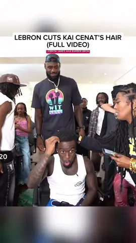 full uncut video of lebron cutting kai’s hair #lebron #haircut #kaicenat #fyp #viral #trending #mafiathon3 #fypシ 