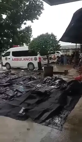 Bodies of victims of the 6.9-magnitude earthquake are placed in body bags outside Cebu Provincial Hospital in Bogo City on October 1, 2025. | via John Rey Tanjusay