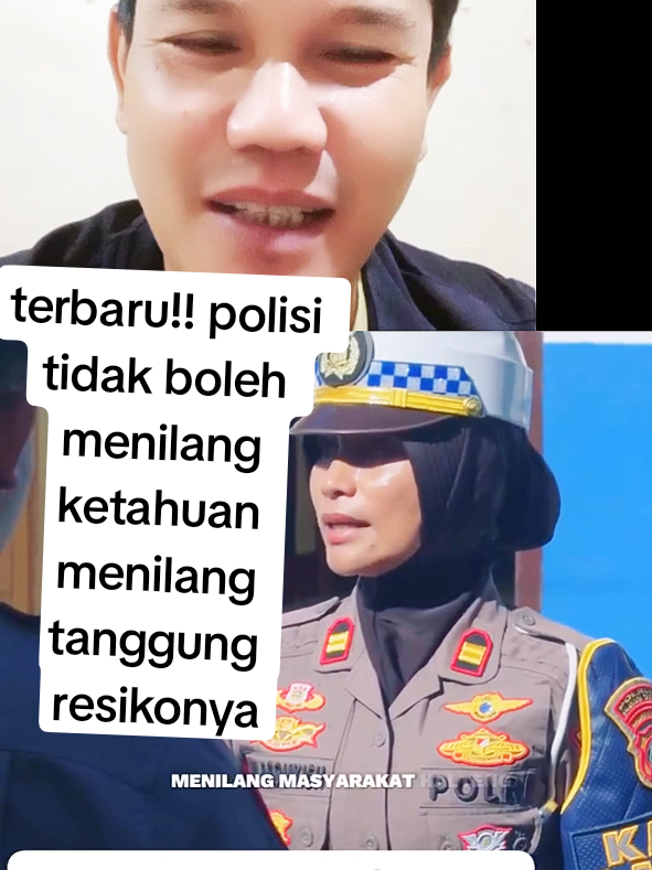bagus sekali !! polisi tidak boleh menilang sekarang tidak boleh marah marah kasih senyum dan nasehat untuk masrakat pelanggar lalulintas 