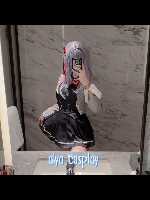 Alya in Cosplay VS Anime 🤍 . . . #alya #roshidere #animeedit #anime #edit 