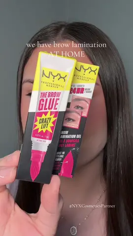 #NYXCosmeticsPartner Ditch the salon and get the same look at home with The Brow Glue Crazy Lift 😌 @NYX Professional Makeup #NYXCosmeticsFam 
