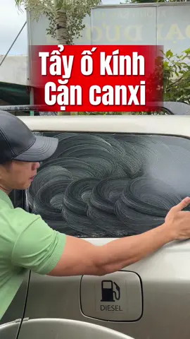 Tẩy ố kính ô tô tại nhà #tayokinh #taycancanxi 