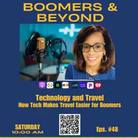 Are you ready to make travel easier, smarter, and more affordable? I’m Antionette Blake from Boomers and Beyond, and in this episode, we explored how technology can turn your next adventure into a seamless experience. From booking flights with Google Flights and Skyscanner, to using Airbnb for unique stays, and navigating airports and new cities with handy apps—there’s no need to feel overwhelmed. Embrace tools like airline apps, digital documents, and even luggage trackers for peace of mind. Take the stress out of travel, start small, and empower yourself—because life is meant to be explored at any age! Take a listen to the entire episode for some tips on using technology when traveling > https://rpb.li/eMF #Boomerstravel #55pluscommunity #traveltechnology #travelapps #DelawareBlogger #BoomersandBeyondPodcast