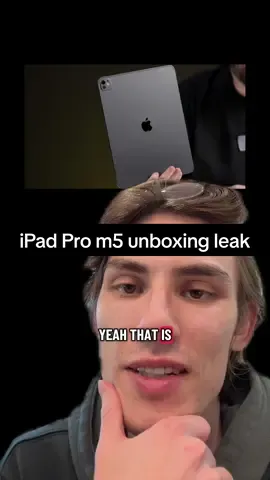 I haven’t even seen renders yet and this dude has the full unboxing. #ipad #ipadpro #leaks 
