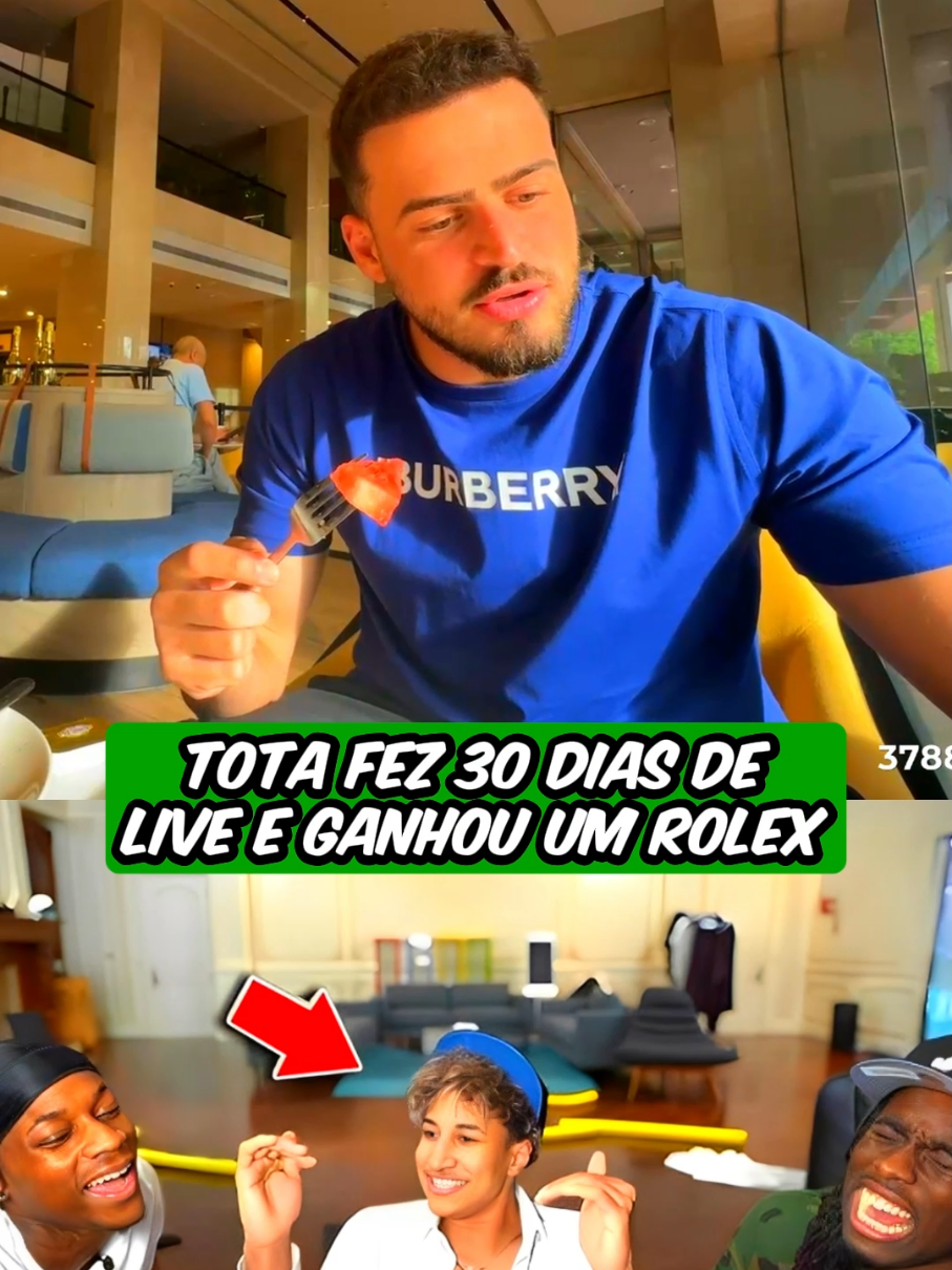 Tota ganhou um Rolex  #jonvlogs #bdj #tota #rolex #kaicenat 