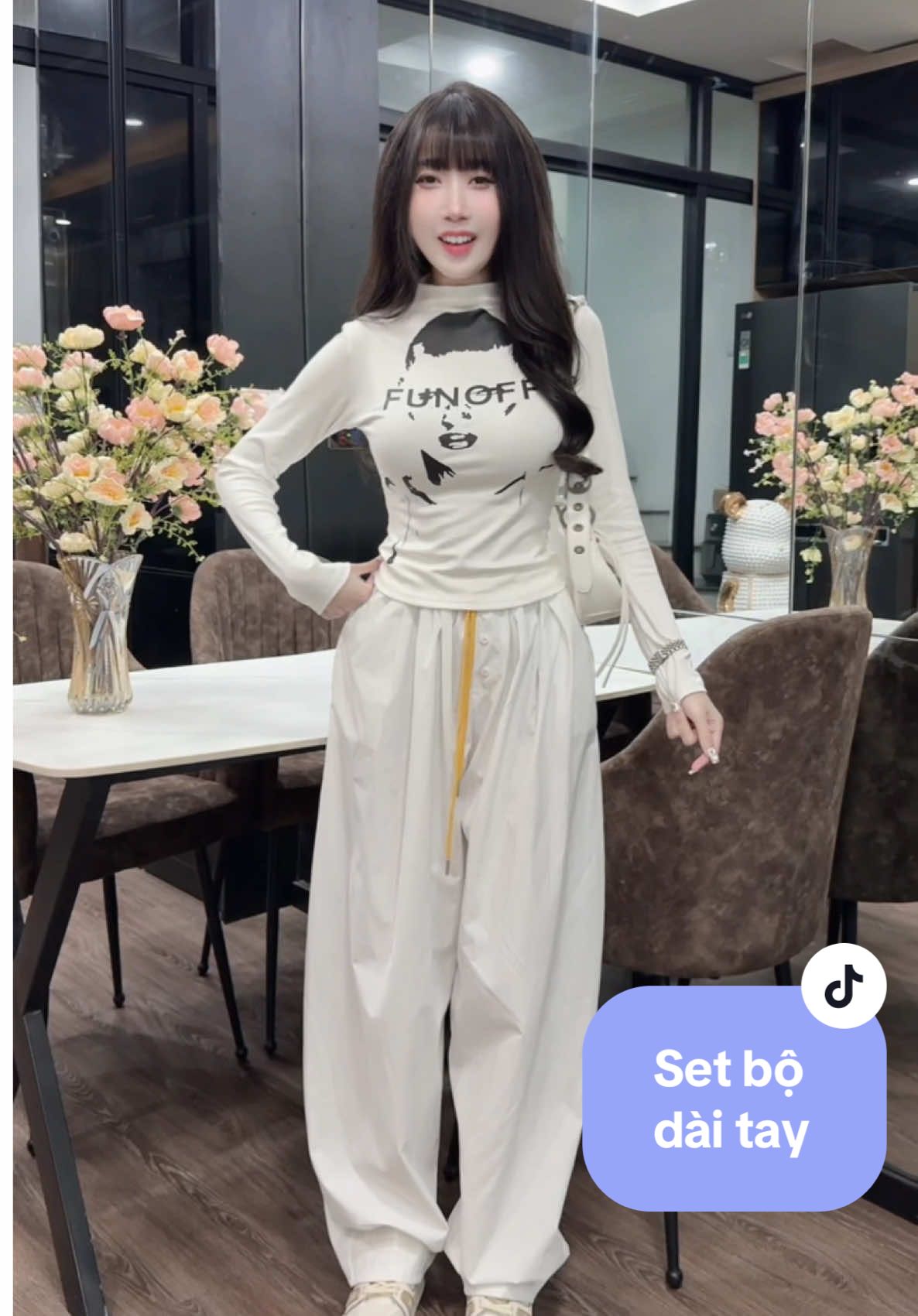 Set bộ dài tay chất chơi #setbo #doboxinh #setaoquan #xh #thoitrangnu 