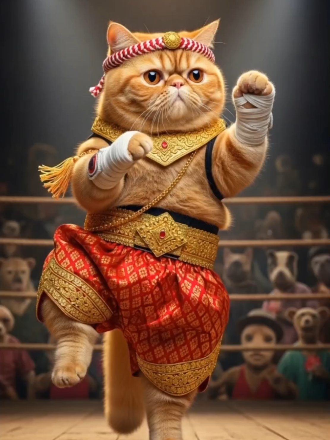 #มวยไทย #แมว #catsoftiktok #แมวส้ม #แมวอ้วน สวัสดีครับ ผมนายบัวส้ม นักชกจากค่ายมวย mochi aha วันนี้ผมจะล้มโคตะใน2วิ 