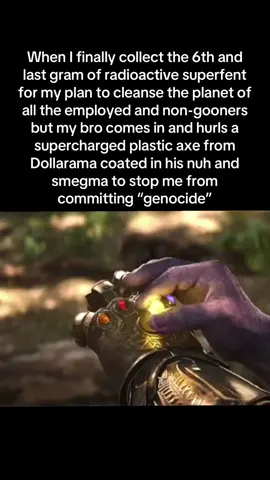 “‘Genocide’ to others means balance to me” — Thanos  probably #avengers #thanos #relateable #fyp #viral @robert_dale5 @Jace  All actions stated are inspired by the book of real rx