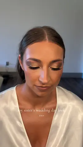 Anyone else just obsessed with their sister on her wedding day? She’s just a real life princess 🫶🏼 #bridalmakeup #makeuplook #bridalmakeuplook #bridalmakeupinspo 