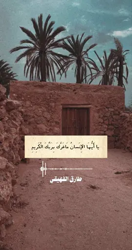 #ياأيها_الإنسان_ماغرك_بربك_الكريم #طارق_الفهيقي #اكسبلورexplore #قران_كريم_بصوت_جميل #الشعب_الصيني_ماله_حل😂😂 