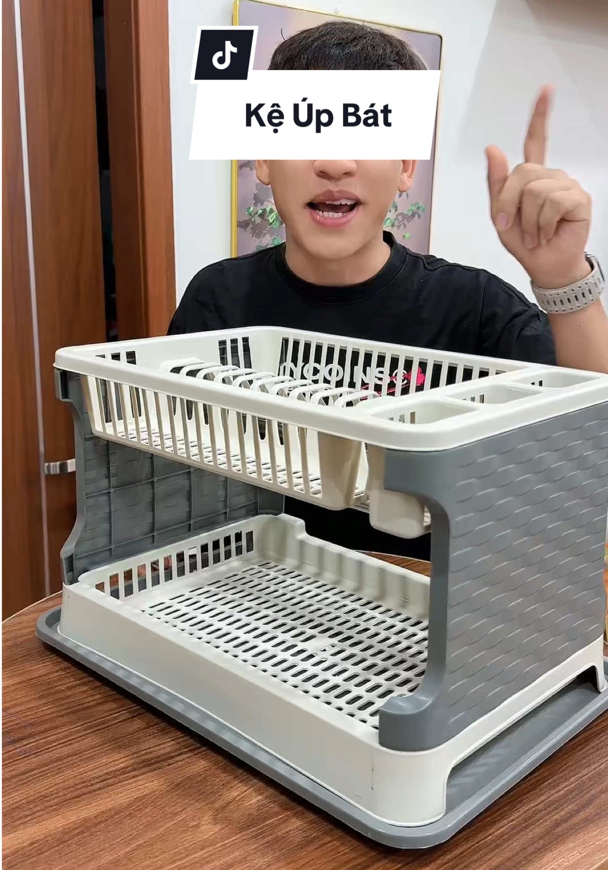 Kệ up bát đĩa 2 tầng #haohomhinh #keupbatdia 