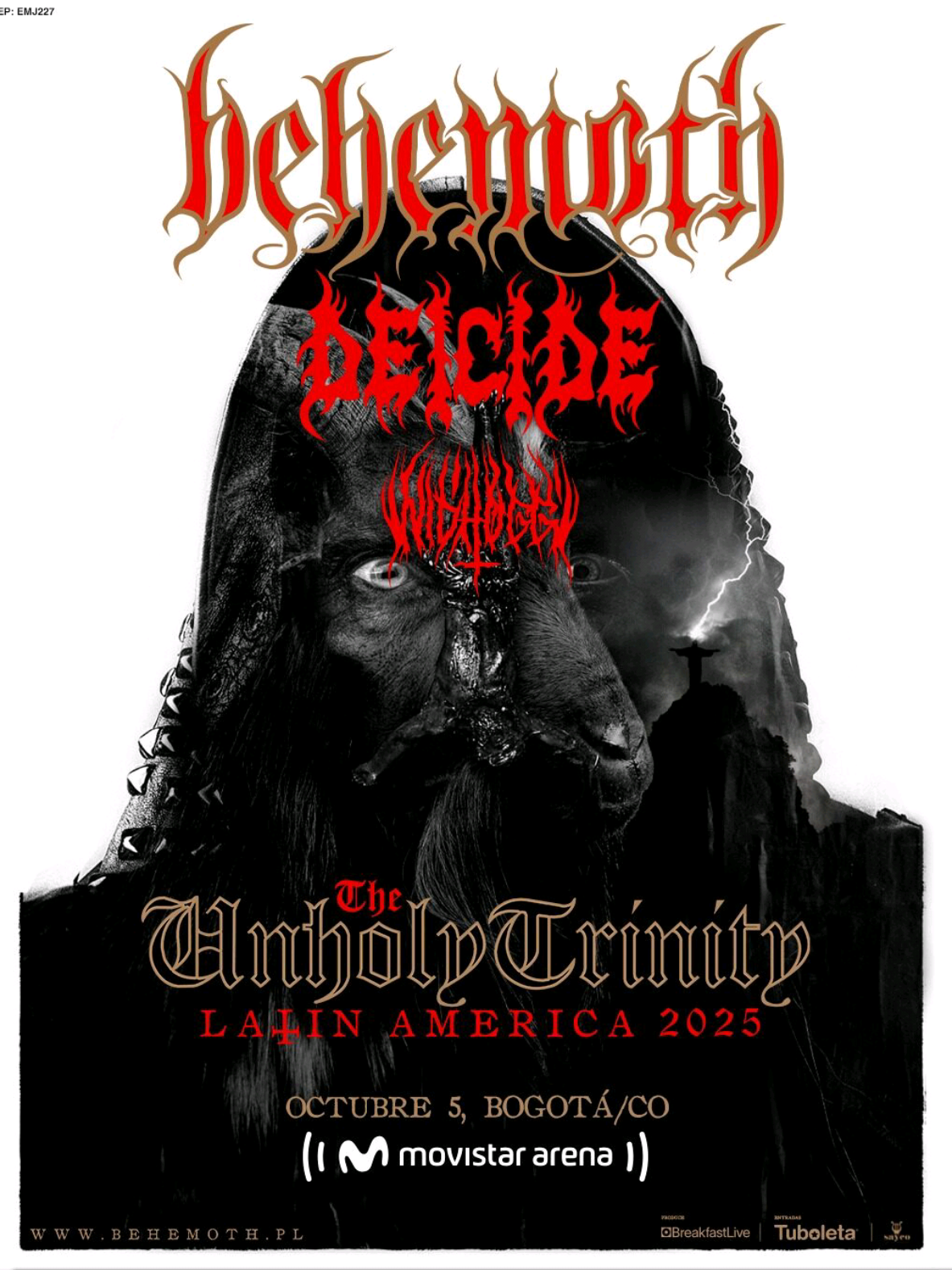 ¿Quieres ver a @behemoth junto a Deicide y Nidhogg? Pues en MeCalica te llevamos. Participa en el sorteo de un pase doble.  un evento @BreakfastLive  #behemoth #metal #blackmetal #metalmusic #metalhead 